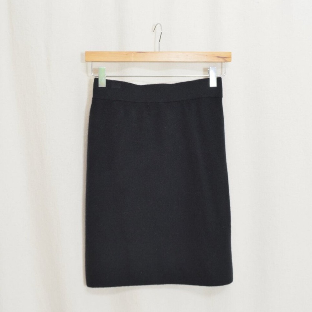 Gentle Herd 100% cashmere black mini skirt size small